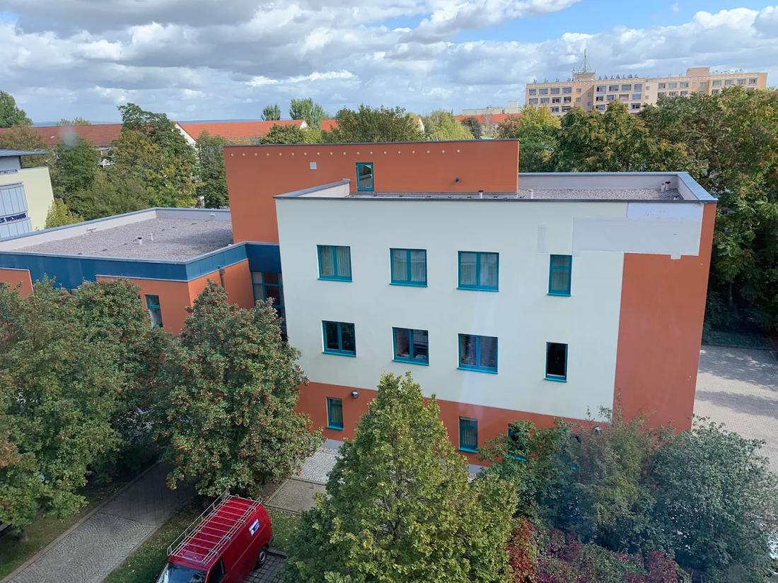 Eingangsbereich der Hausarztpraxis in Sömmerda